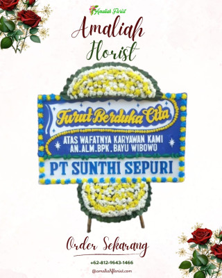 Papan Bunga Duka di Meruya Utara