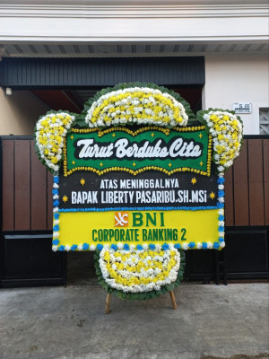 Papan Bunga Duka di Meruya Utara