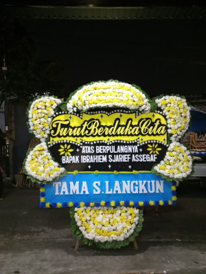 Papan Bunga Duka di Meruya Utara