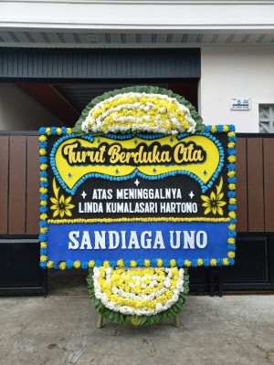 Papan Bunga Duka di Meruya Utara